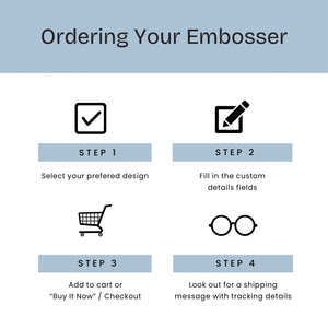 Book Embosser Order Process
